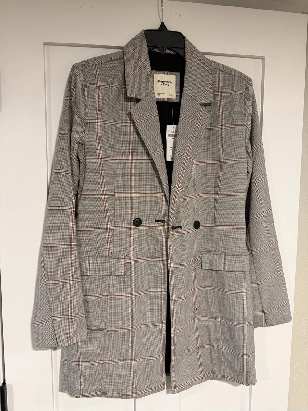 Abercrombie & Fitch Women's Gray Plaid Blazer Dress- XS NWT!